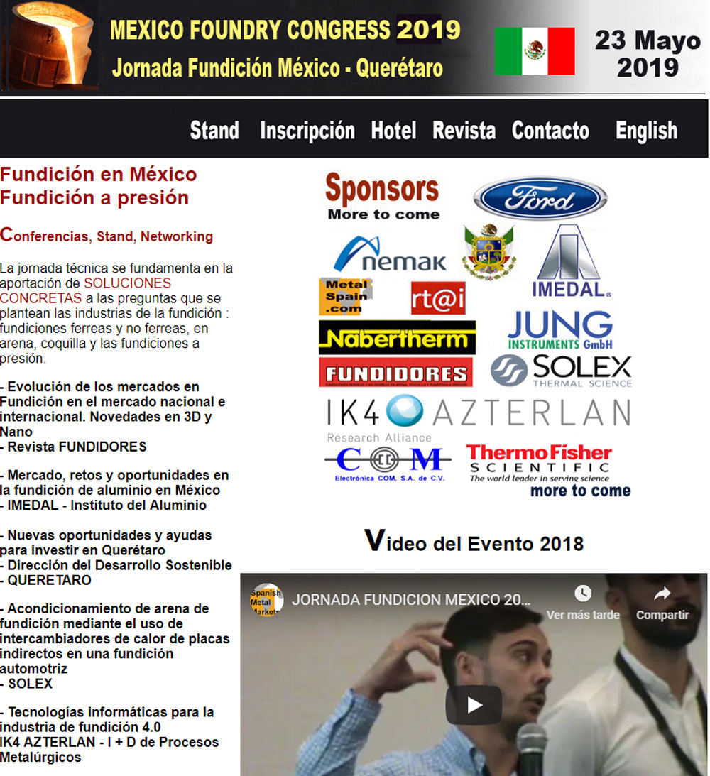 GH CRANES & COMPONENTS will attend the Mexico Foundry 2019