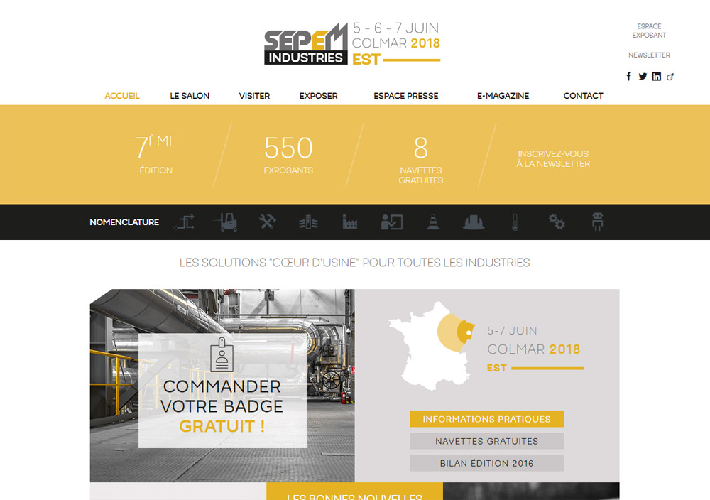 GH will be in the seventh edition of the Sepem Industries Colmar regional fair